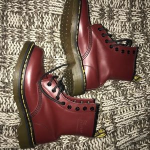 Burgundy Dr. Martens - authentic! Size 7 EU 38.